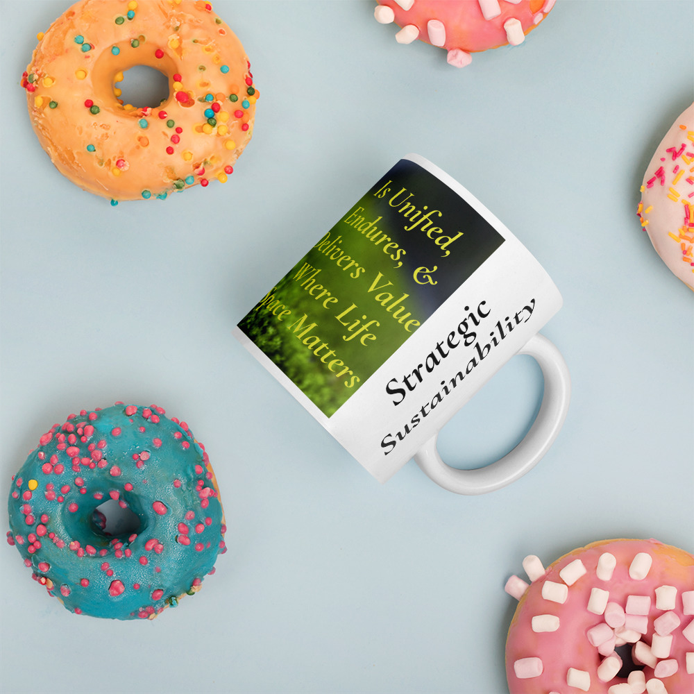 Strategic Sustainbability White glossy mug - Image 3