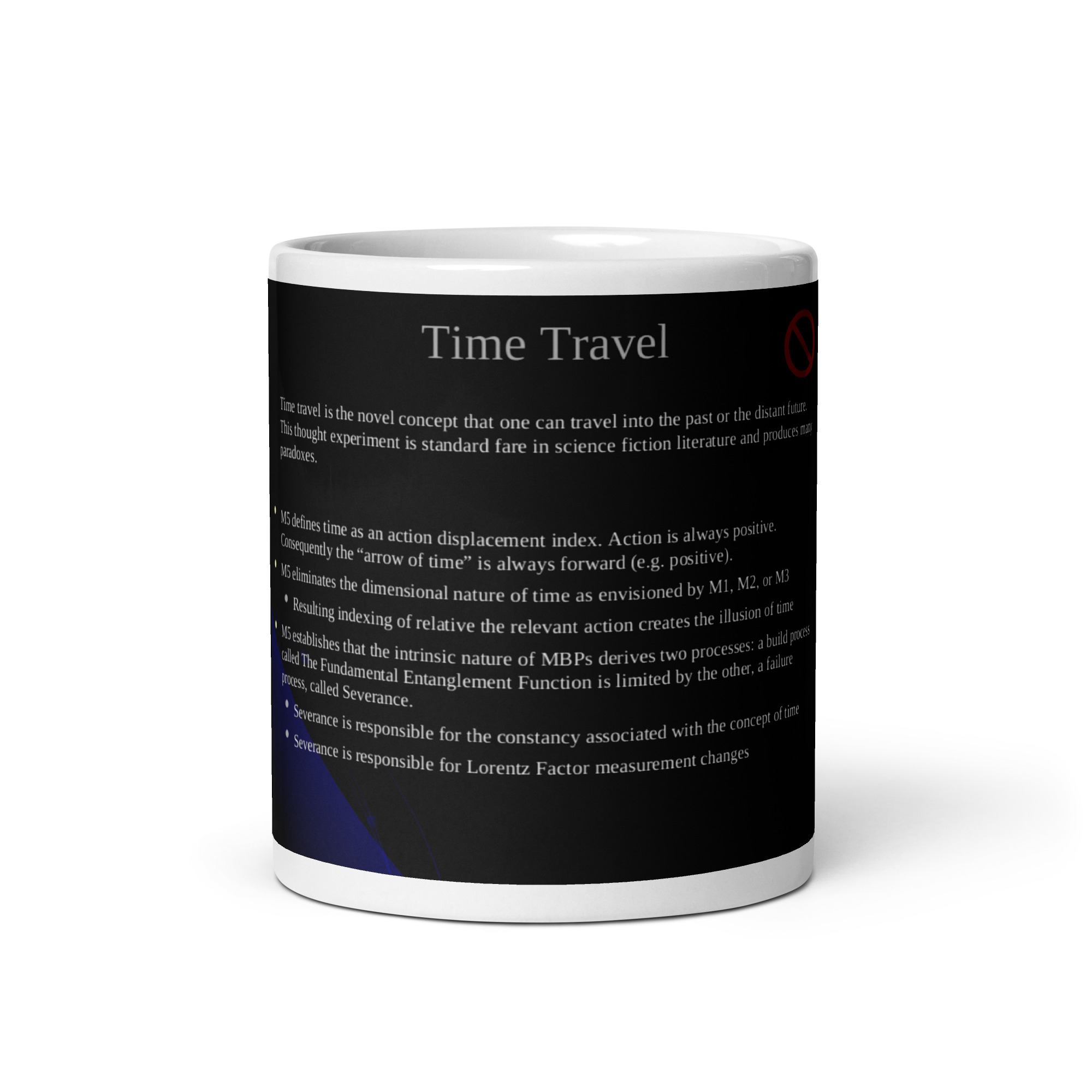IUWP01 Slide 10 Time Travel White glossy mug