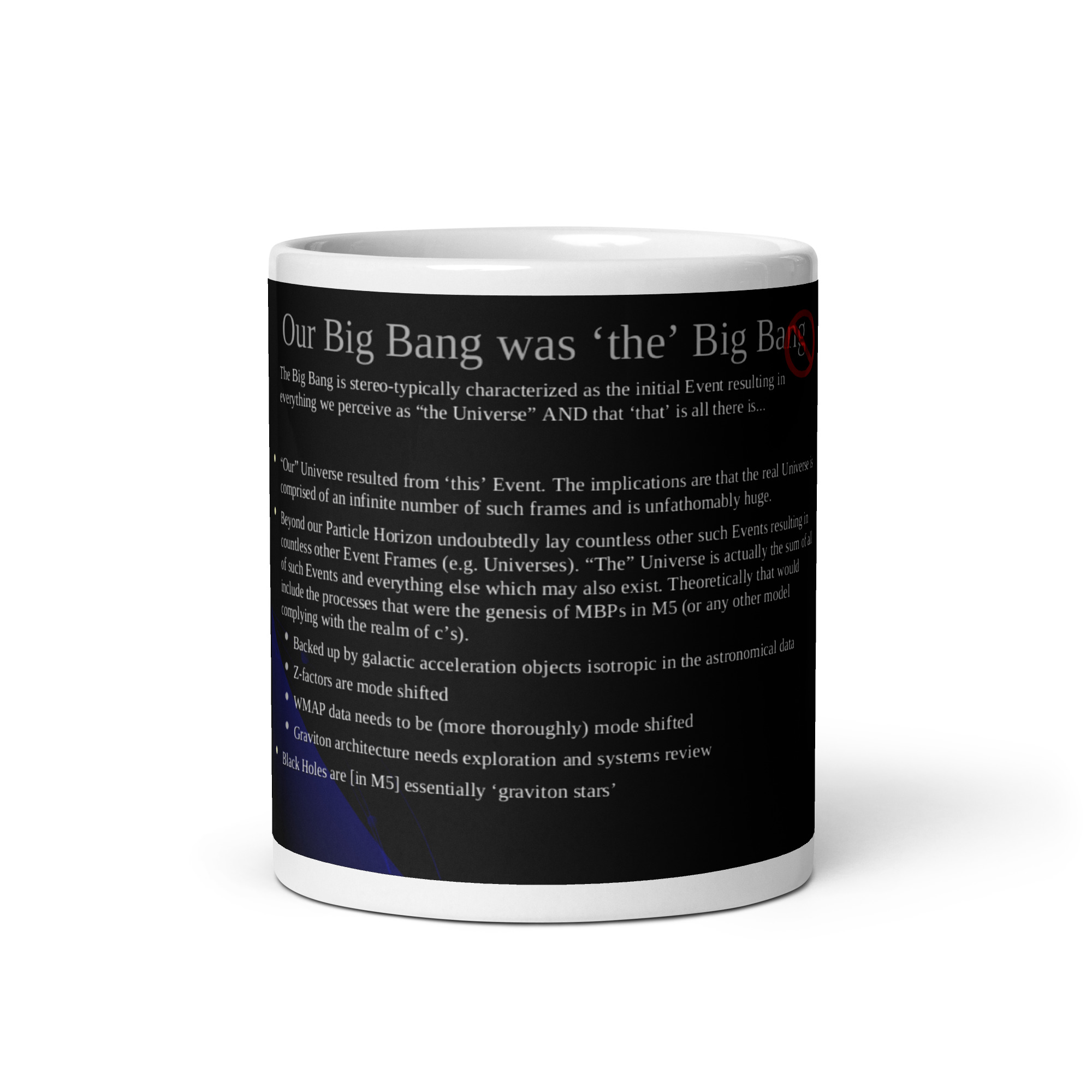 IUWP01 Slide 13 "Our" Big Bang White glossy mug