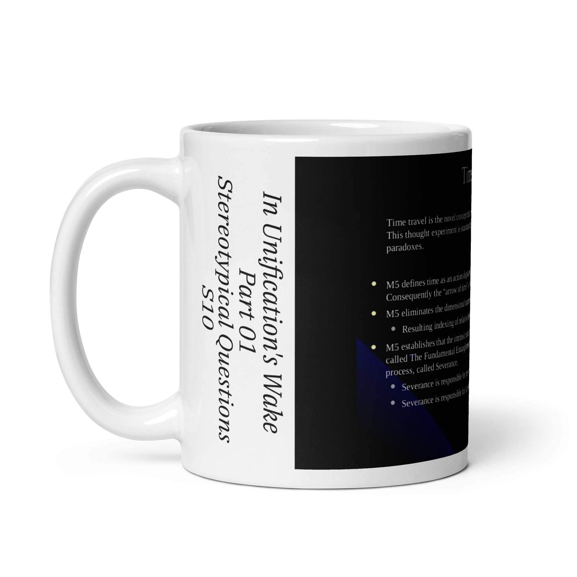 IUWP01 Slide 10 Time Travel White glossy mug - Image 4