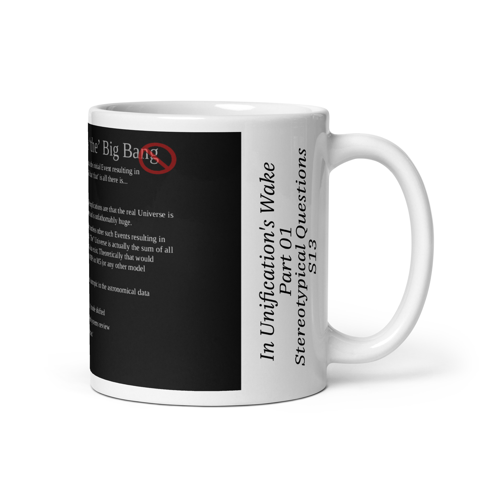 IUWP01 Slide 13 "Our" Big Bang White glossy mug - Image 3