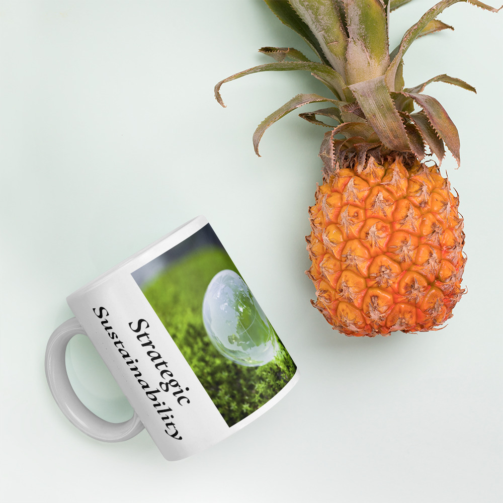 Strategic Sustainbability White glossy mug - Image 4