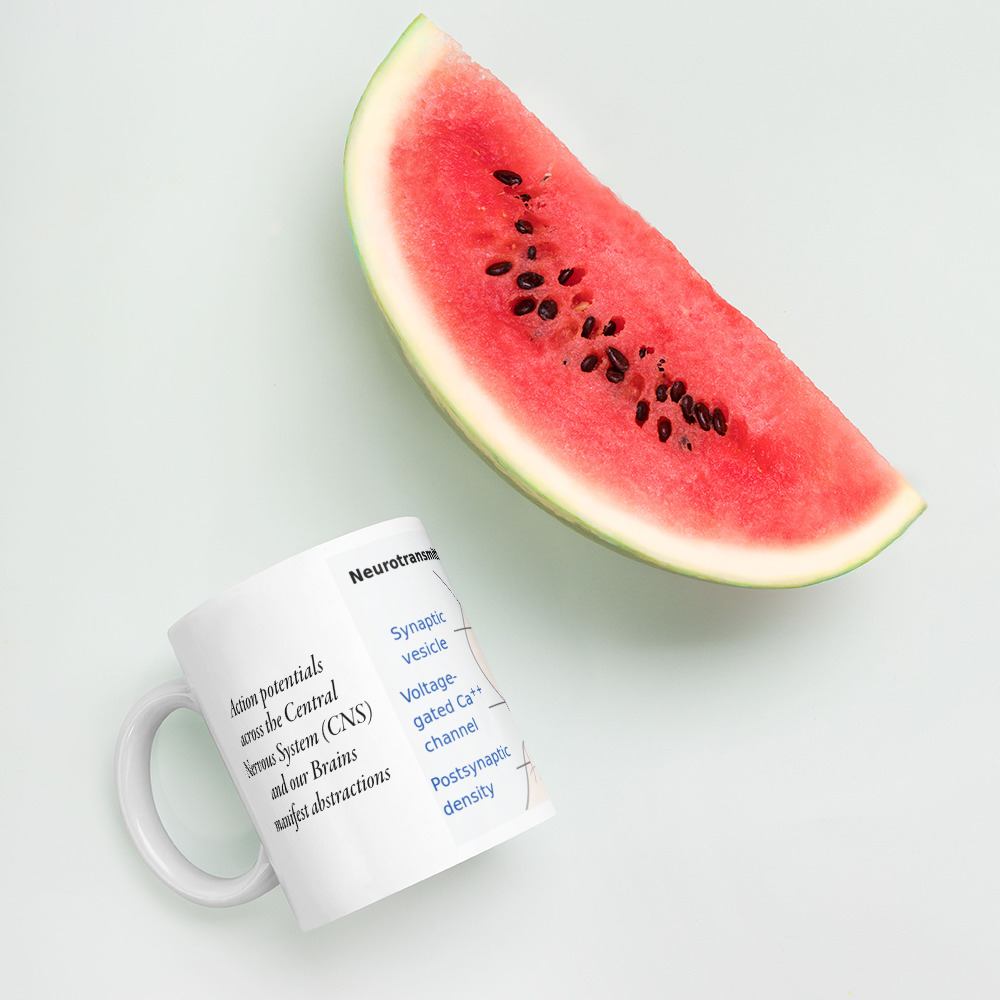 Neurotransmitter White glossy mug - Image 5