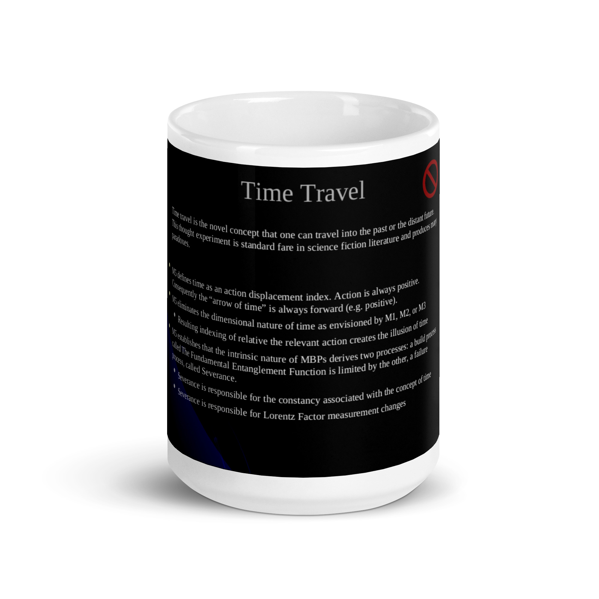 IUWP01 Slide 10 Time Travel White glossy mug - Image 5