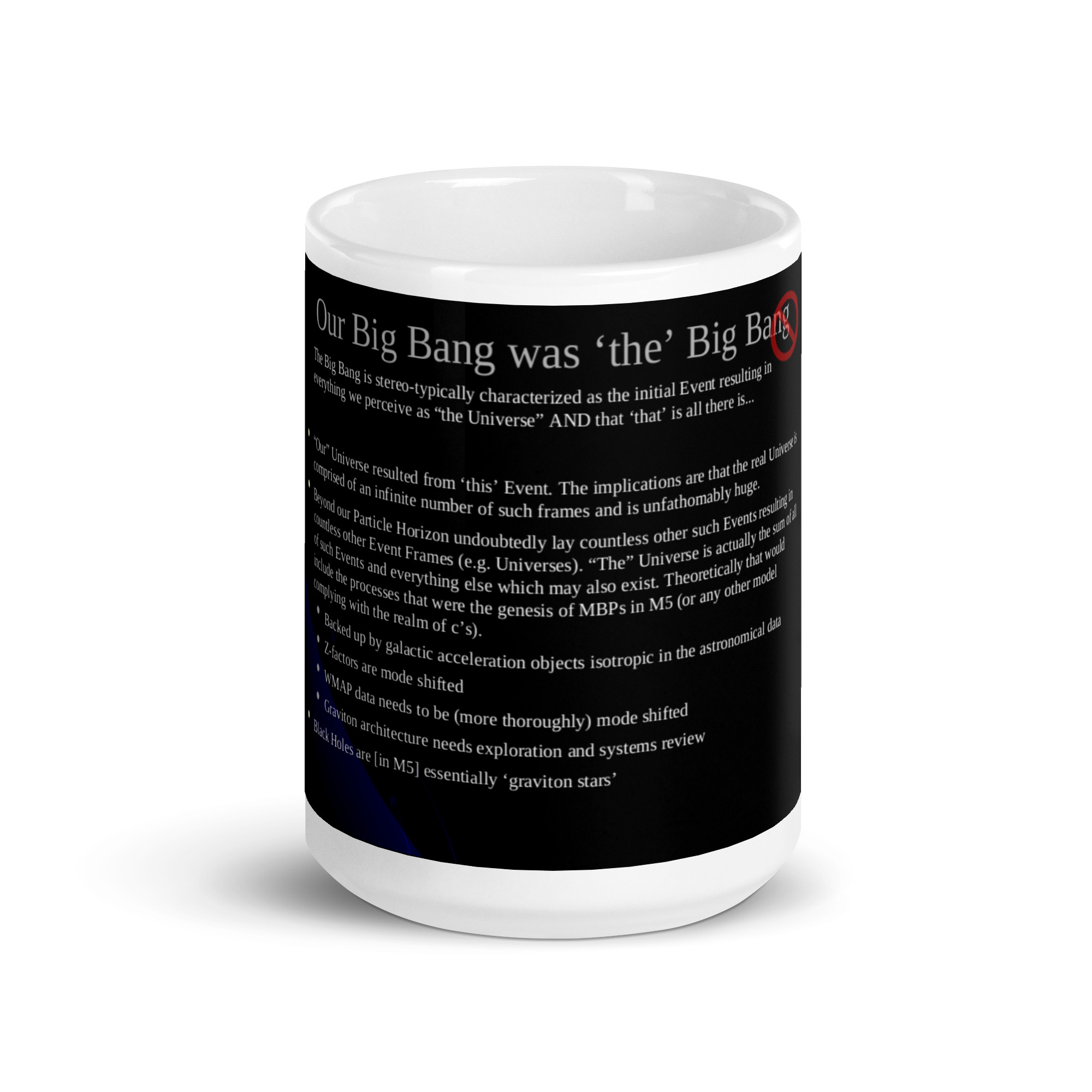 IUWP01 Slide 13 "Our" Big Bang White glossy mug - Image 5