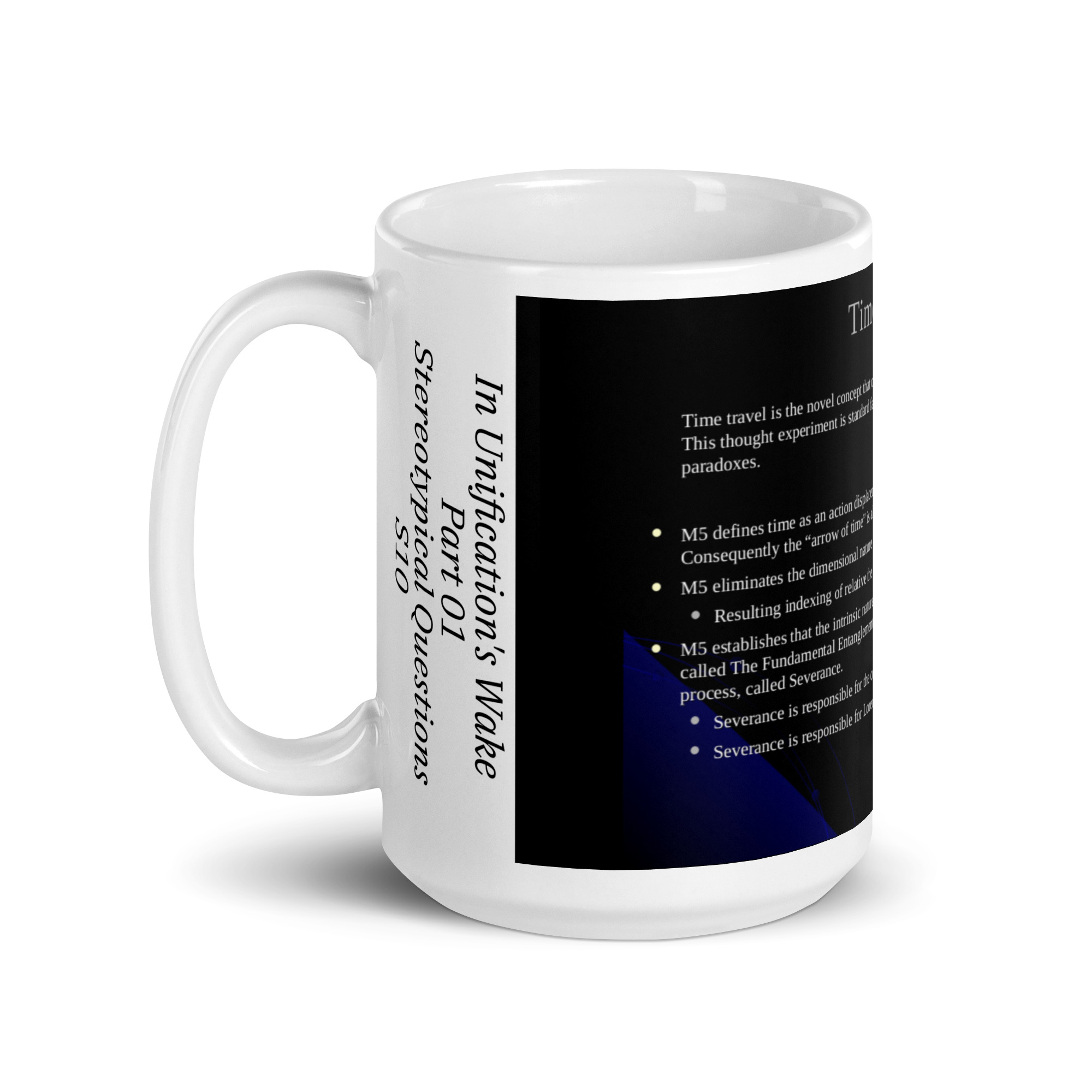 IUWP01 Slide 10 Time Travel White glossy mug - Image 7