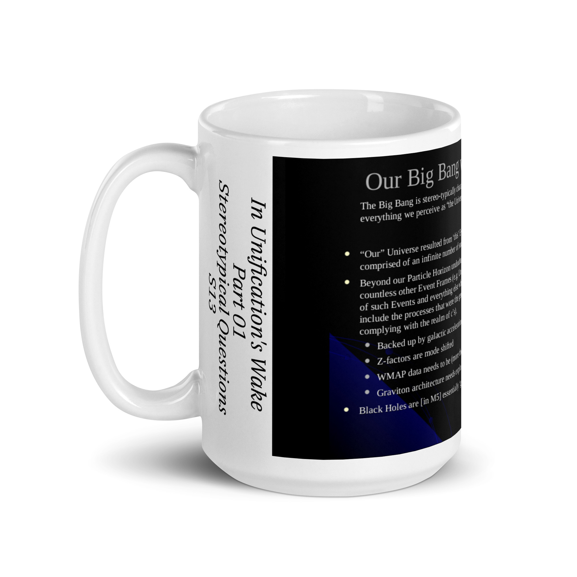 IUWP01 Slide 13 "Our" Big Bang White glossy mug - Image 7