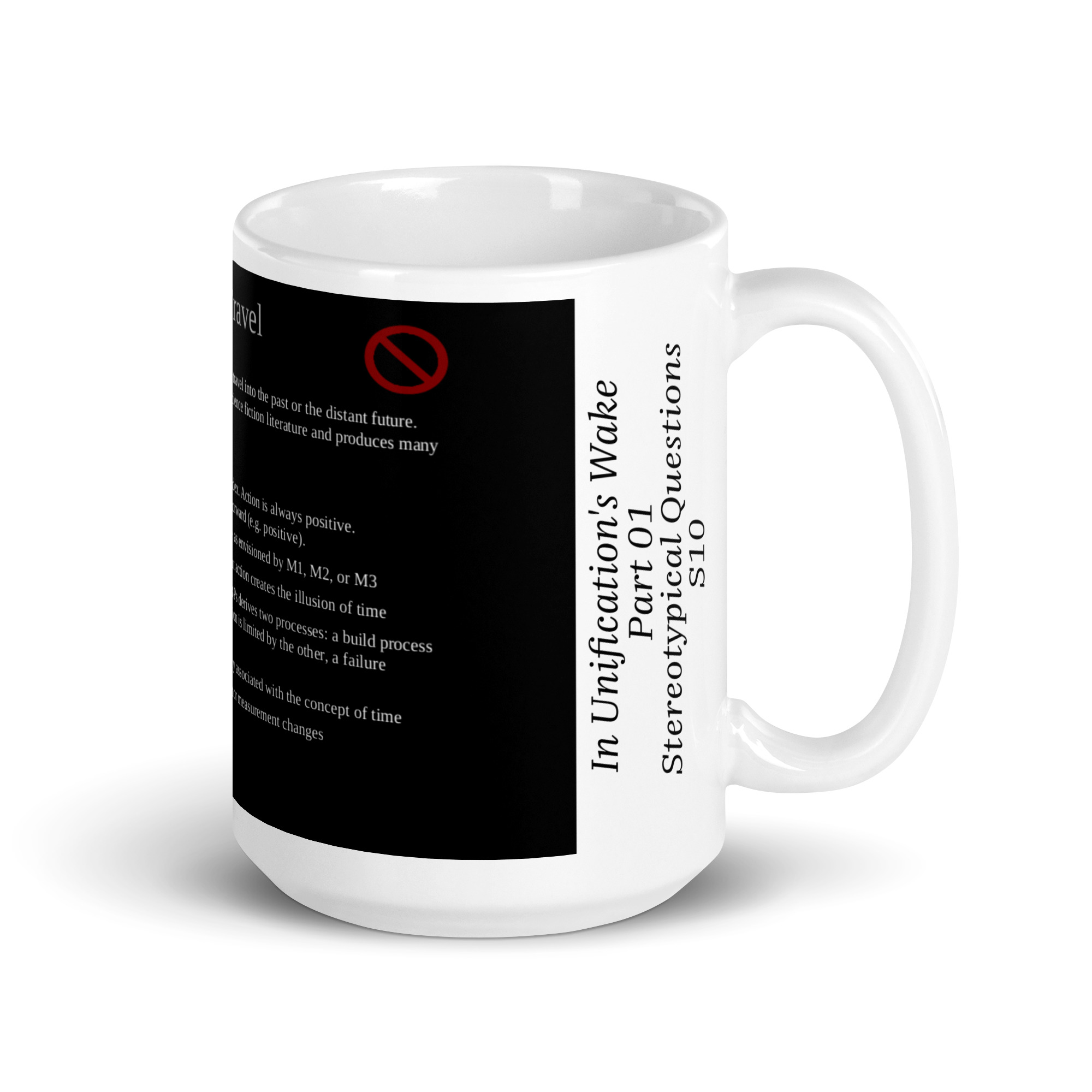 IUWP01 Slide 10 Time Travel White glossy mug - Image 6