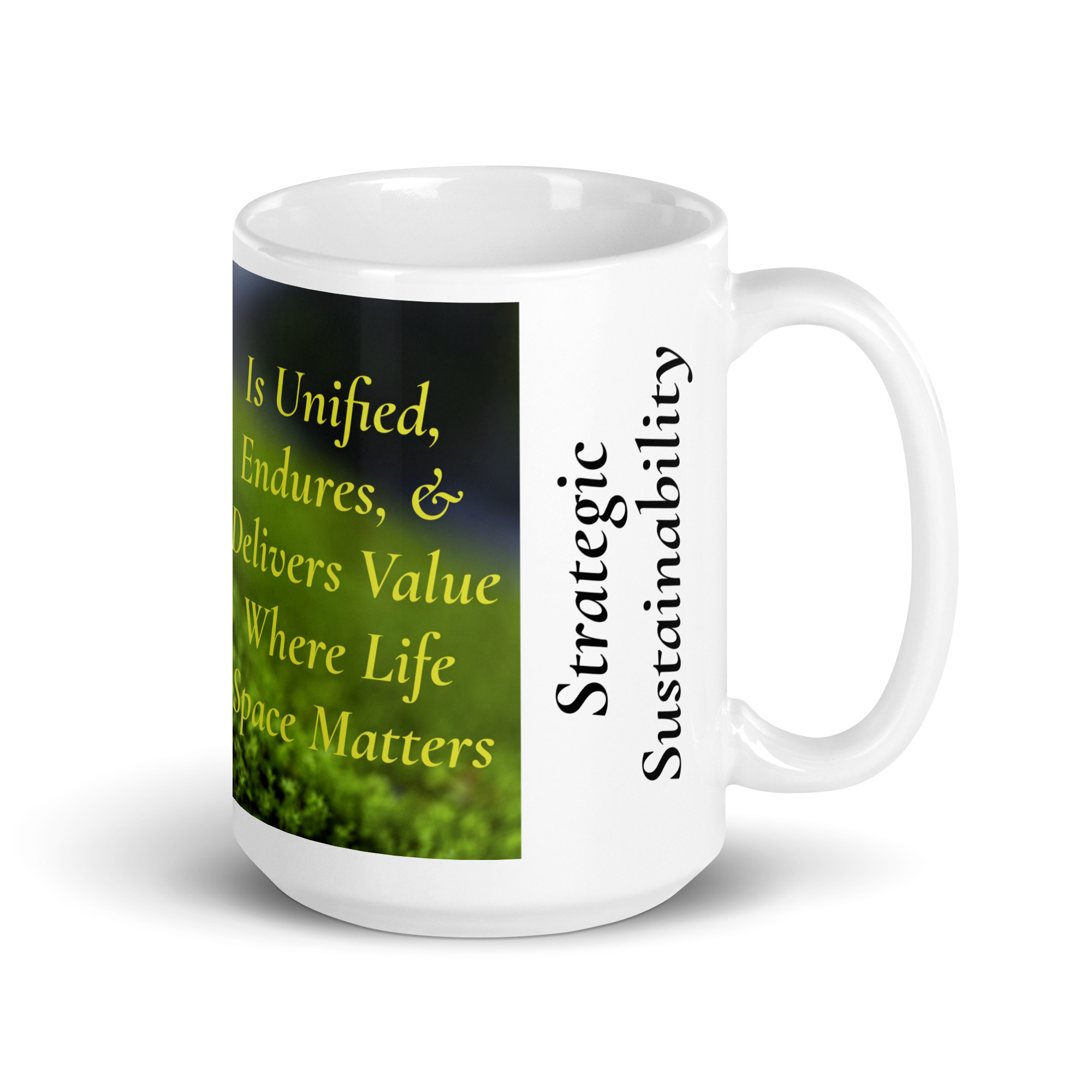 Strategic Sustainbability White glossy mug - Image 7