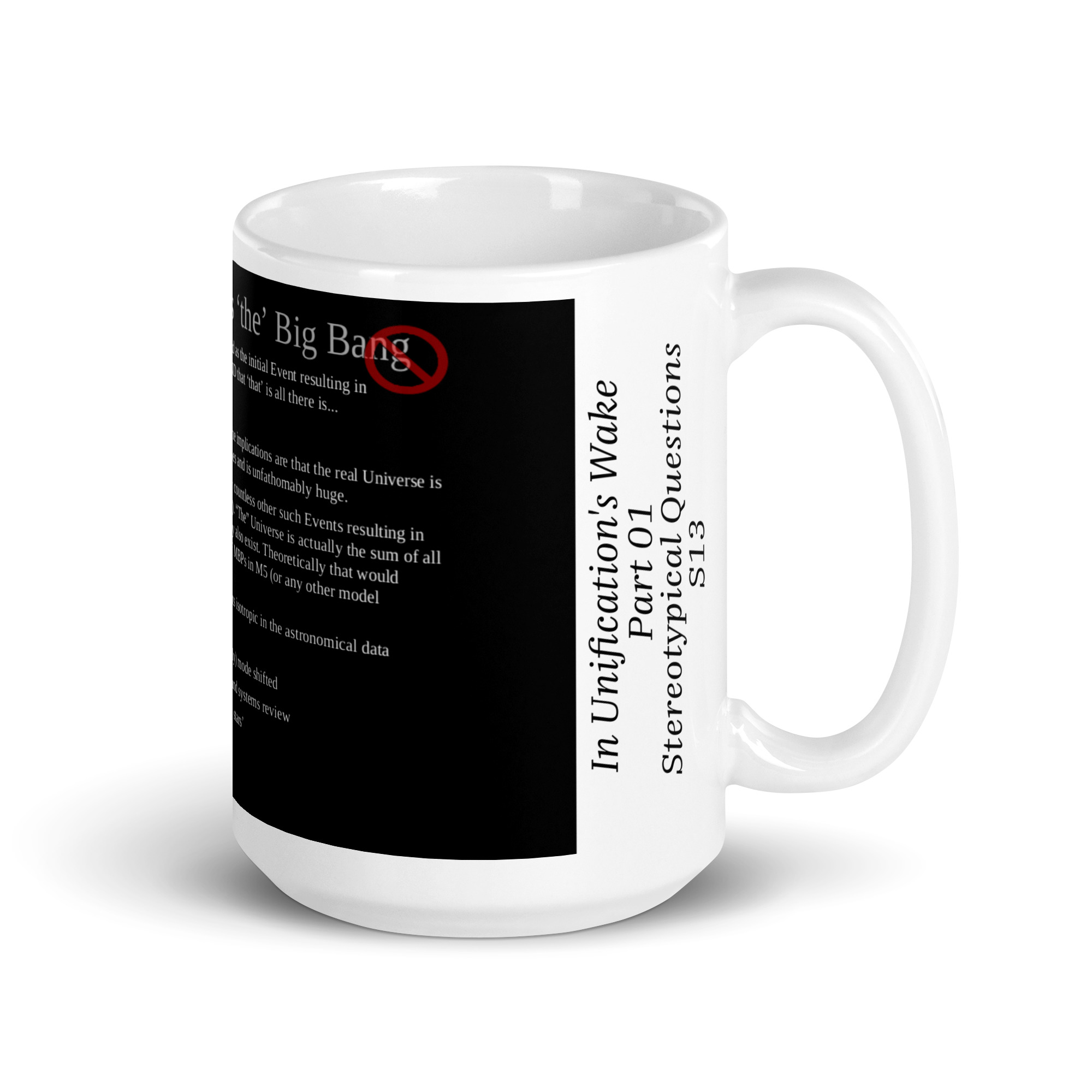 IUWP01 Slide 13 "Our" Big Bang White glossy mug - Image 6
